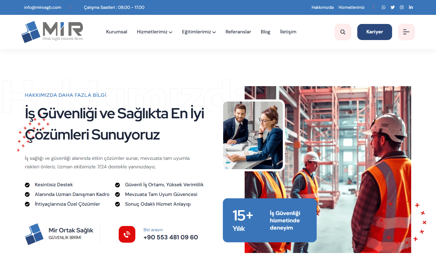 MİR OSGB — İş Sağlığı & Güvenliği