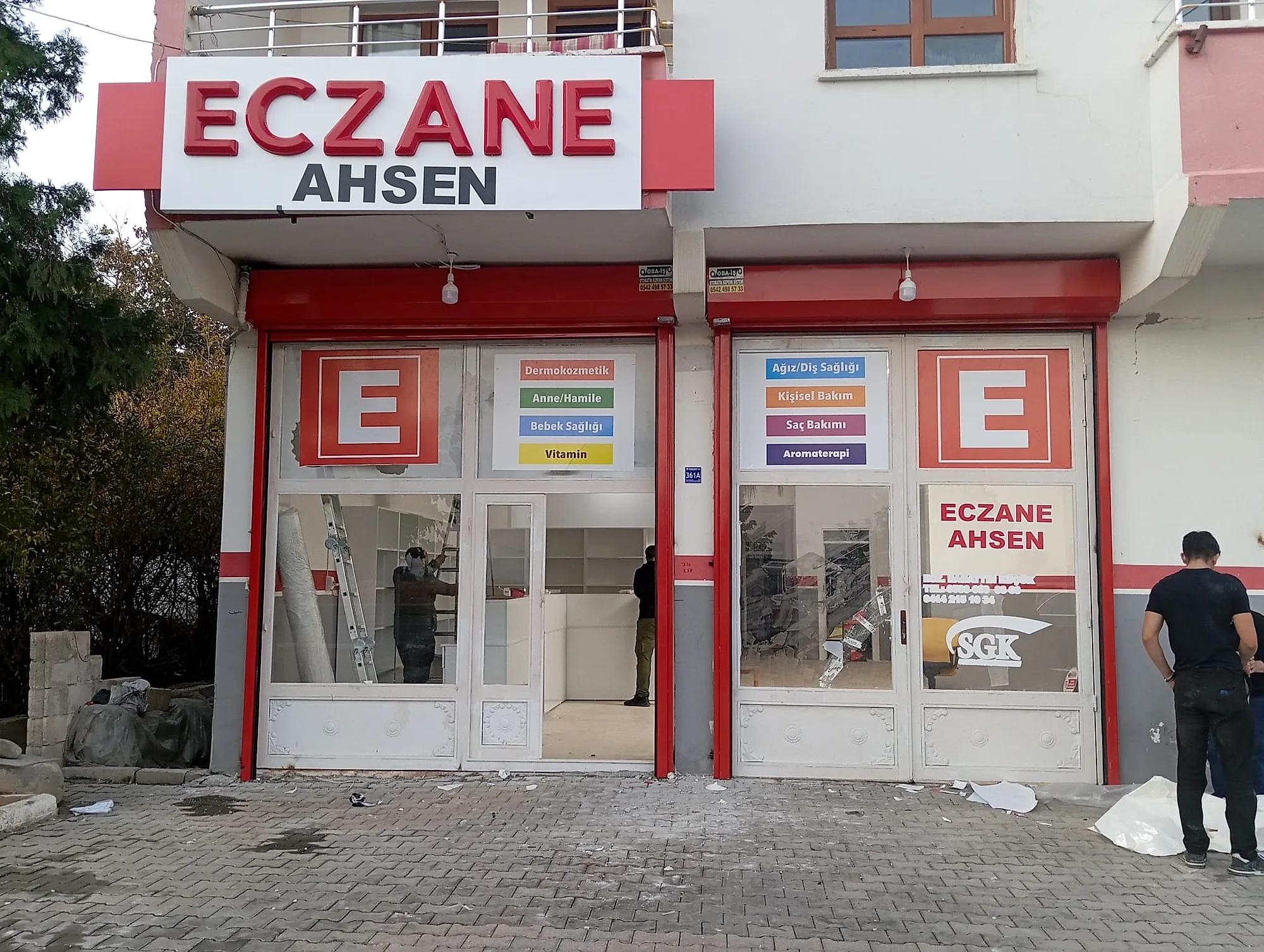 Ahsen Eczanesi — Eczane Tabelası