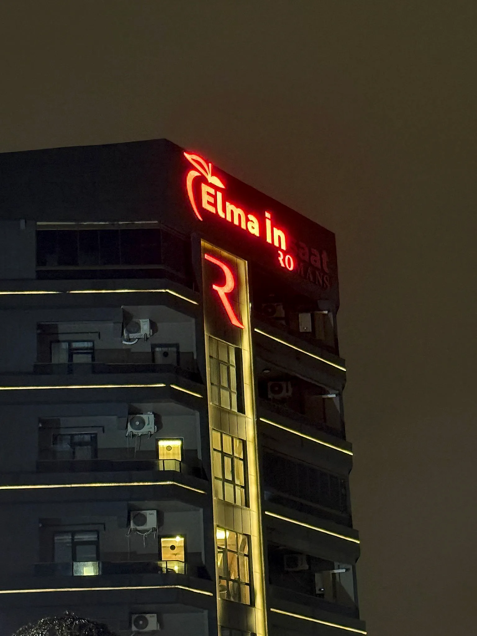 Elma İnşaat — Neon Tabela